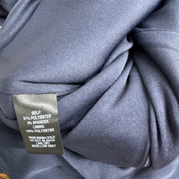 NWT Lululs Cascading Love Navy Blue Strapless Ruffled Wide-Leg Jumpsuit - Picture 7 of 7